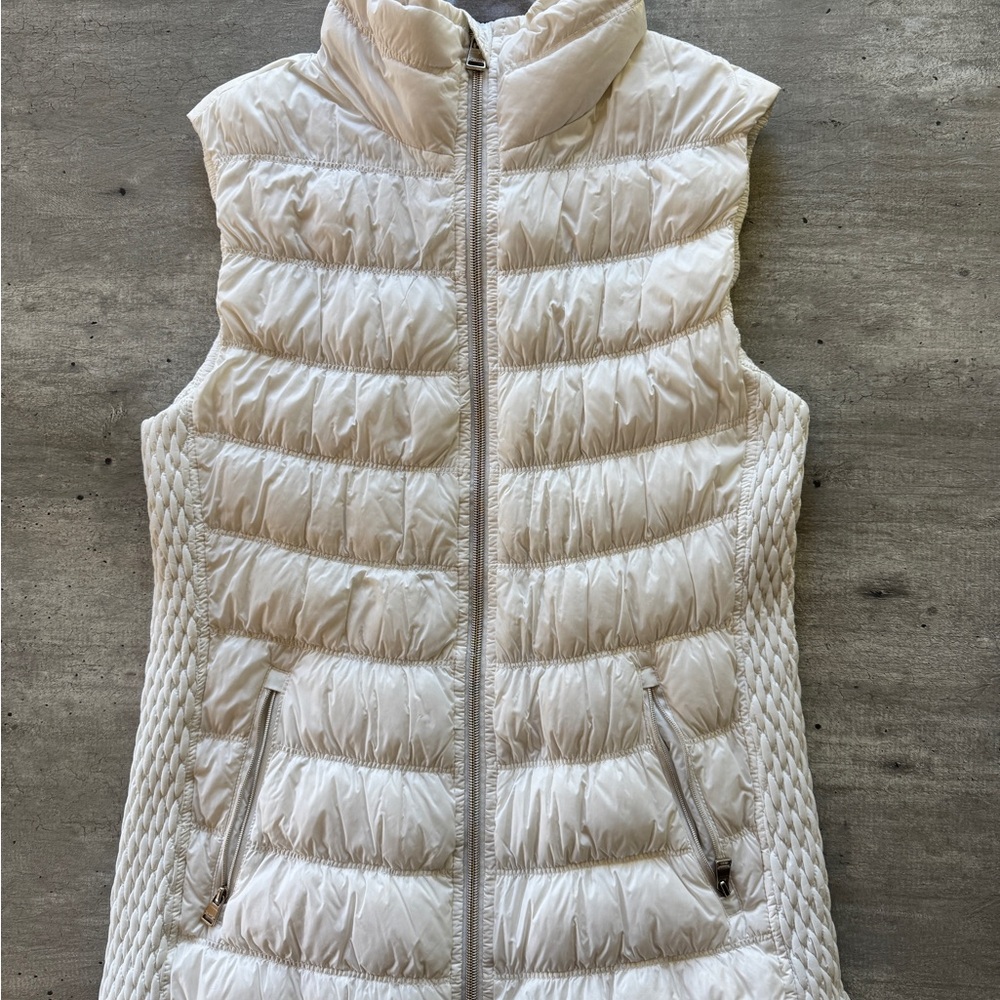 Calvin Klein Off-white Quilted Vest